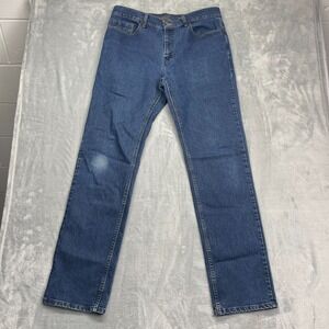 Urban Pipeline Max Flex Jeans Mens 36x36 Blue Denim Regular Fit Straight Leg